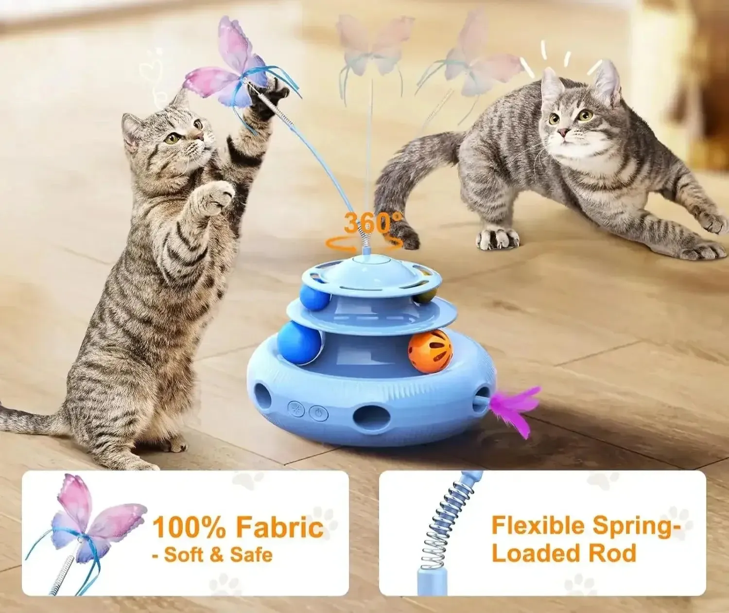 4-in-1 Interactive Cat Toy - Endless Fun