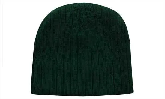 4189 Cable Knit Beanie - Fleece Lined