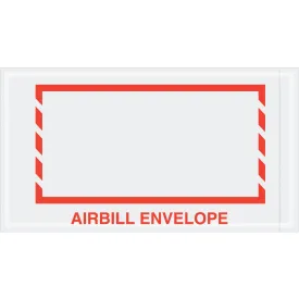 5 1/2 x 10" Red Border "Airbill Envelope" Document Envelopes