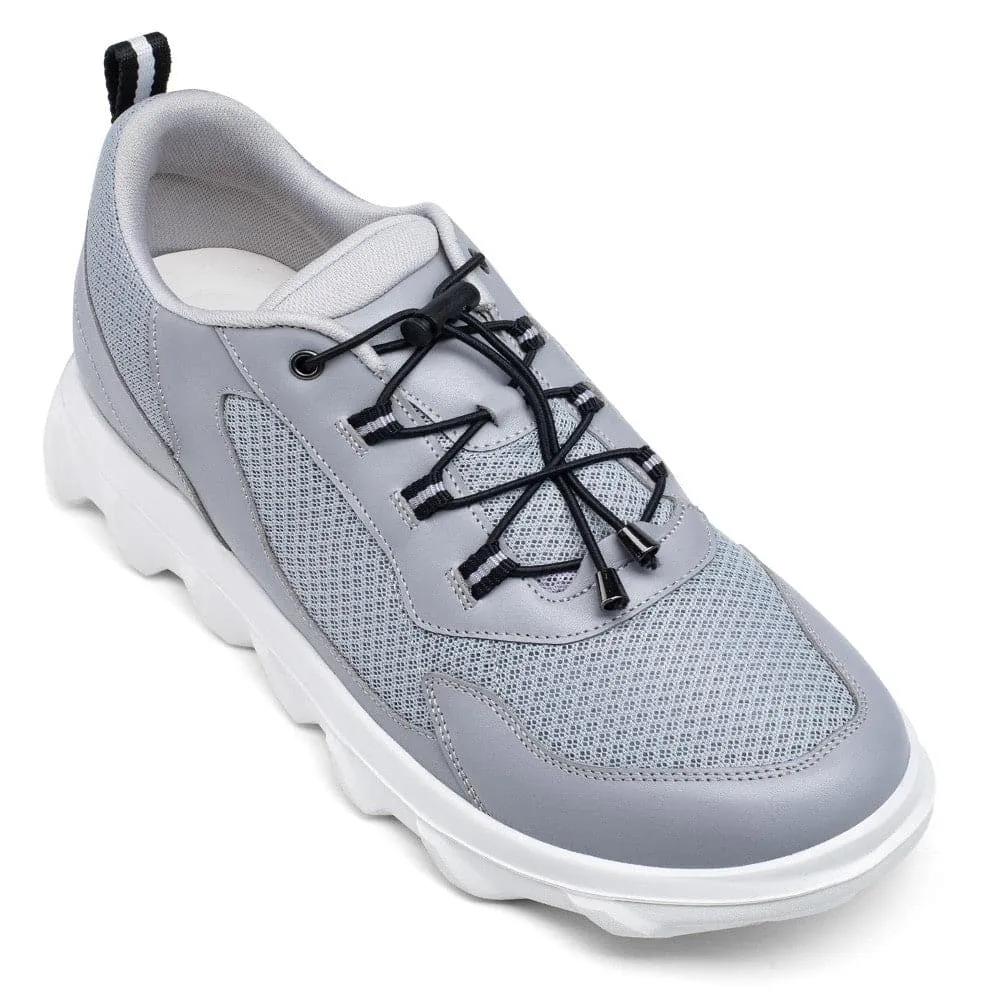 5 CM / 1.95 Inches CMR CHAMARIPA Elevator Shoes - Grey Sports Shoes for Men - Elevate Your Height with Comfortable Hiking Shoes