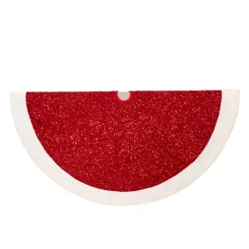 54" Red Sequin Tree Skirt