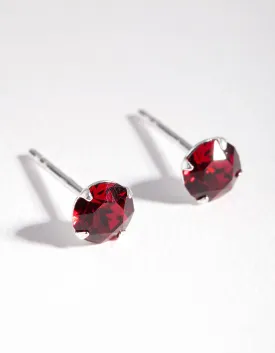 5mm Ruby Stud Earrings