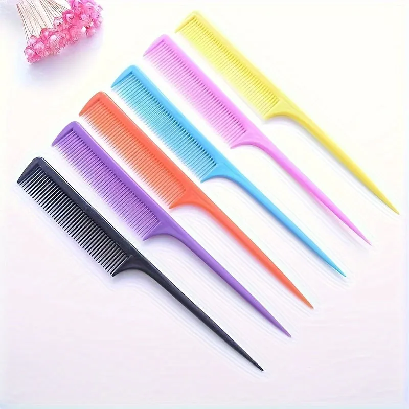 5pcs Professional Pointed Tail Hair Styling Comb for All Hair