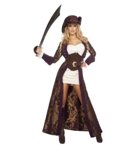 6 Piece Decadent Pirate Diva Costume