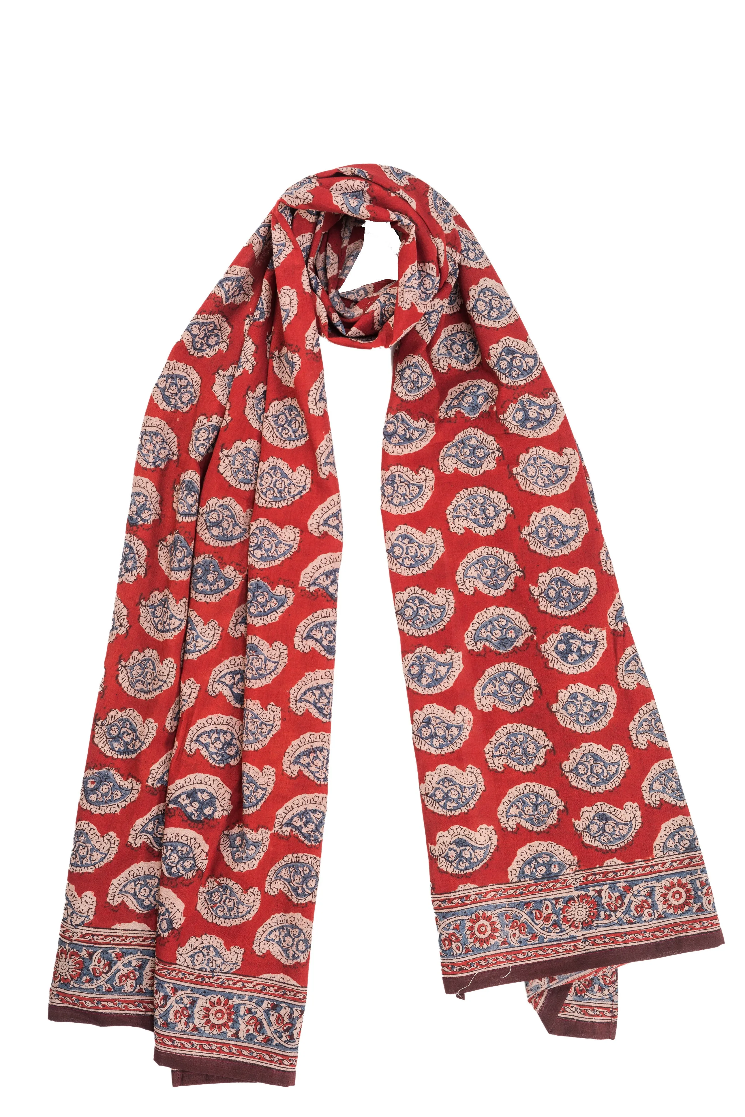 600-052 Women's Scarf - Hand Block Printed