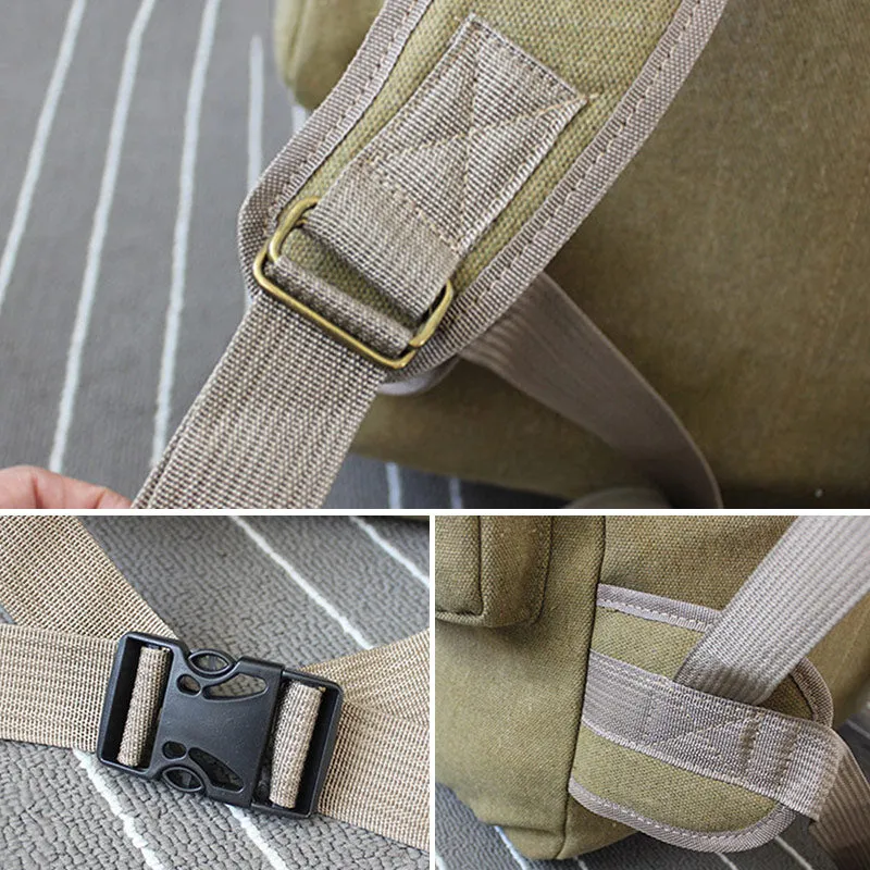 60L Large Military Molle Canvas Backpack