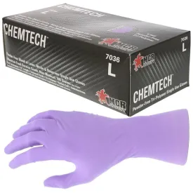 7036XL MCR Safety Chem Tech Disposable Gloves, X-Large, Nitrile/Neoprene/Latex