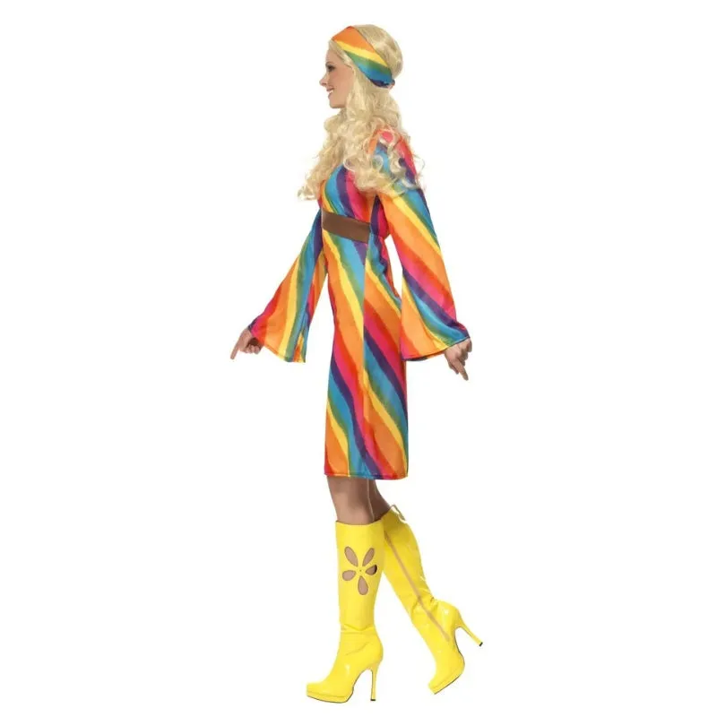 70s Rainbow Hippie Costume