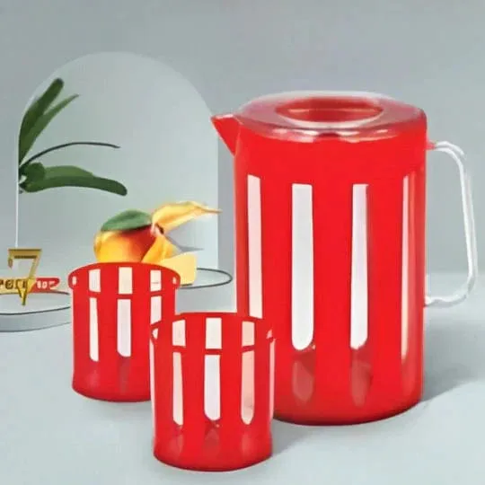 7pcs Plastic Jug Glass Set