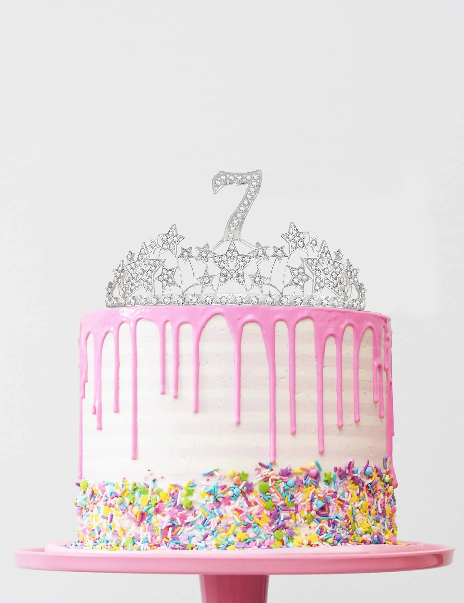 7th Birthday Gifts for Girls, 7th Birthday Tiara and Sash, 7th Birthday Decorations