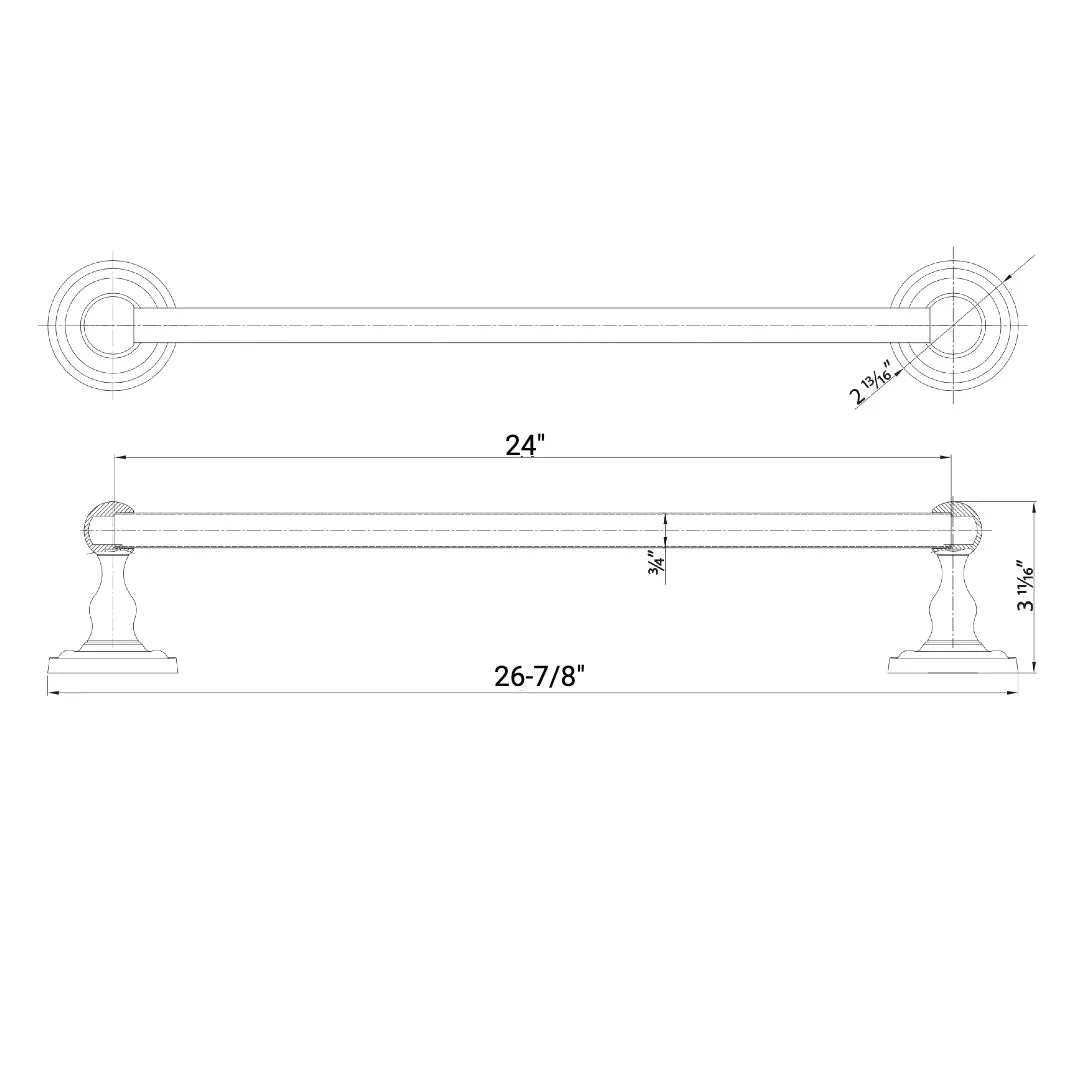 800 Series 4 Piece Oil Rubbed Bronze Bathroom Hardware Set