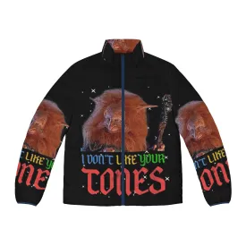 80s Retro "I Don't Like Your Tone" Puffer Jacket