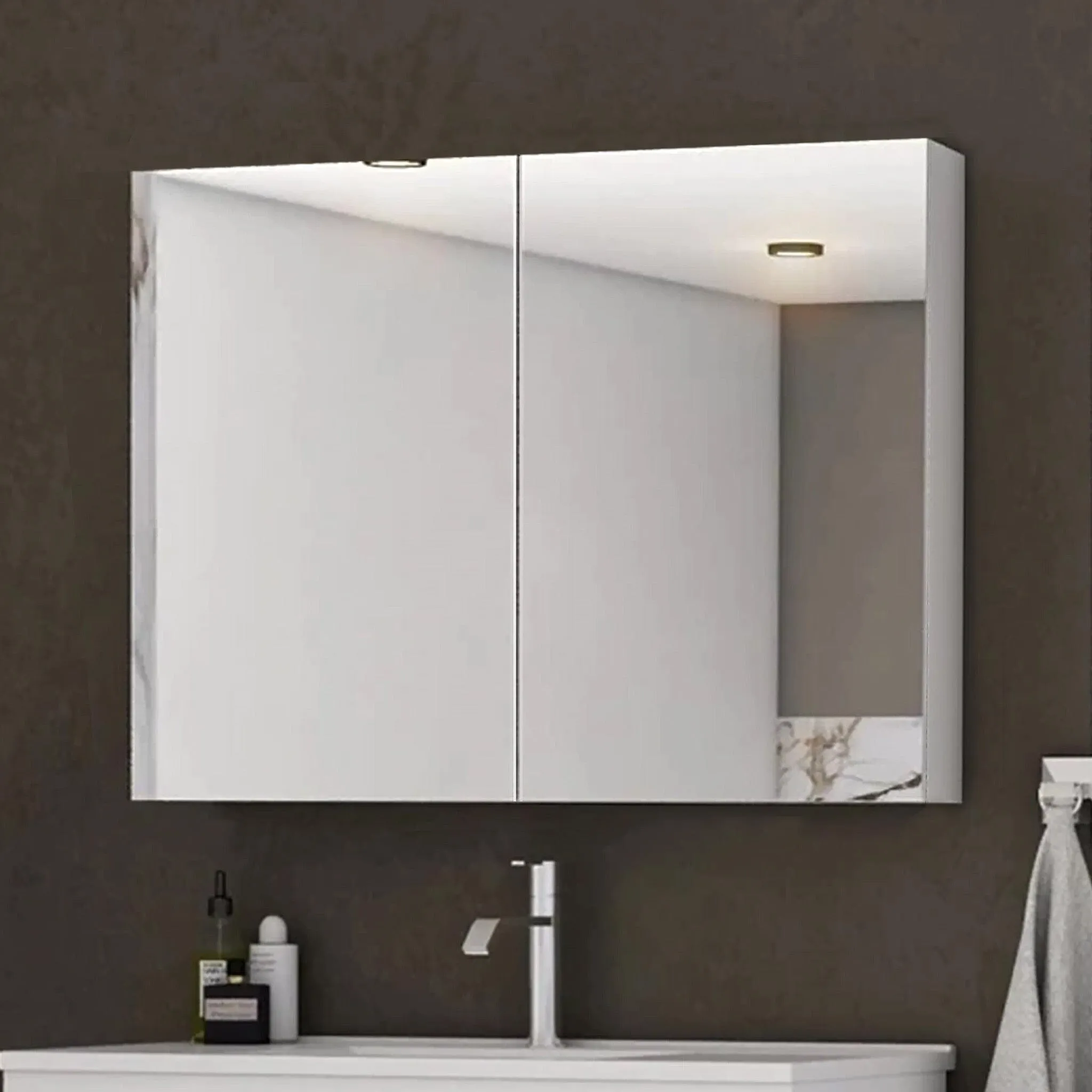 900mm Shaving Mirror Cabinet 2 Door- MC90