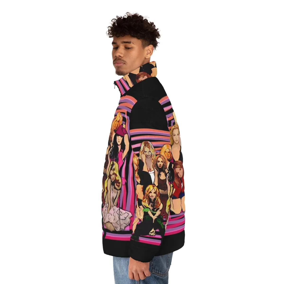 90s Pop Art Album Covers Puffer Jacket