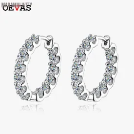 925 Silver Moissanite Wedding Earrings Gift for Women