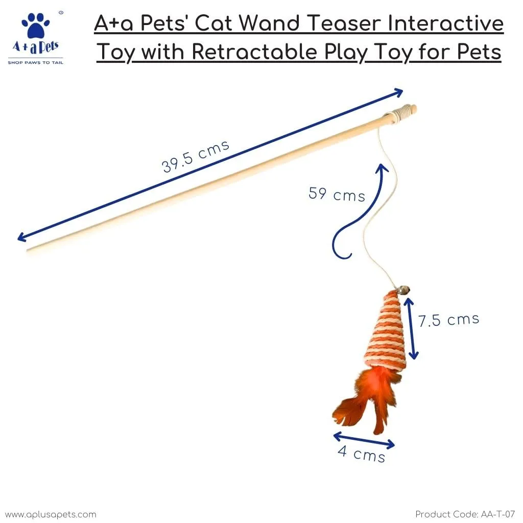 A a Pets' Goodie Box of (3) for Cats and Puppies: Tunnel Toy, Wand Toy, and Catnip Mouse Chew Mint Toy