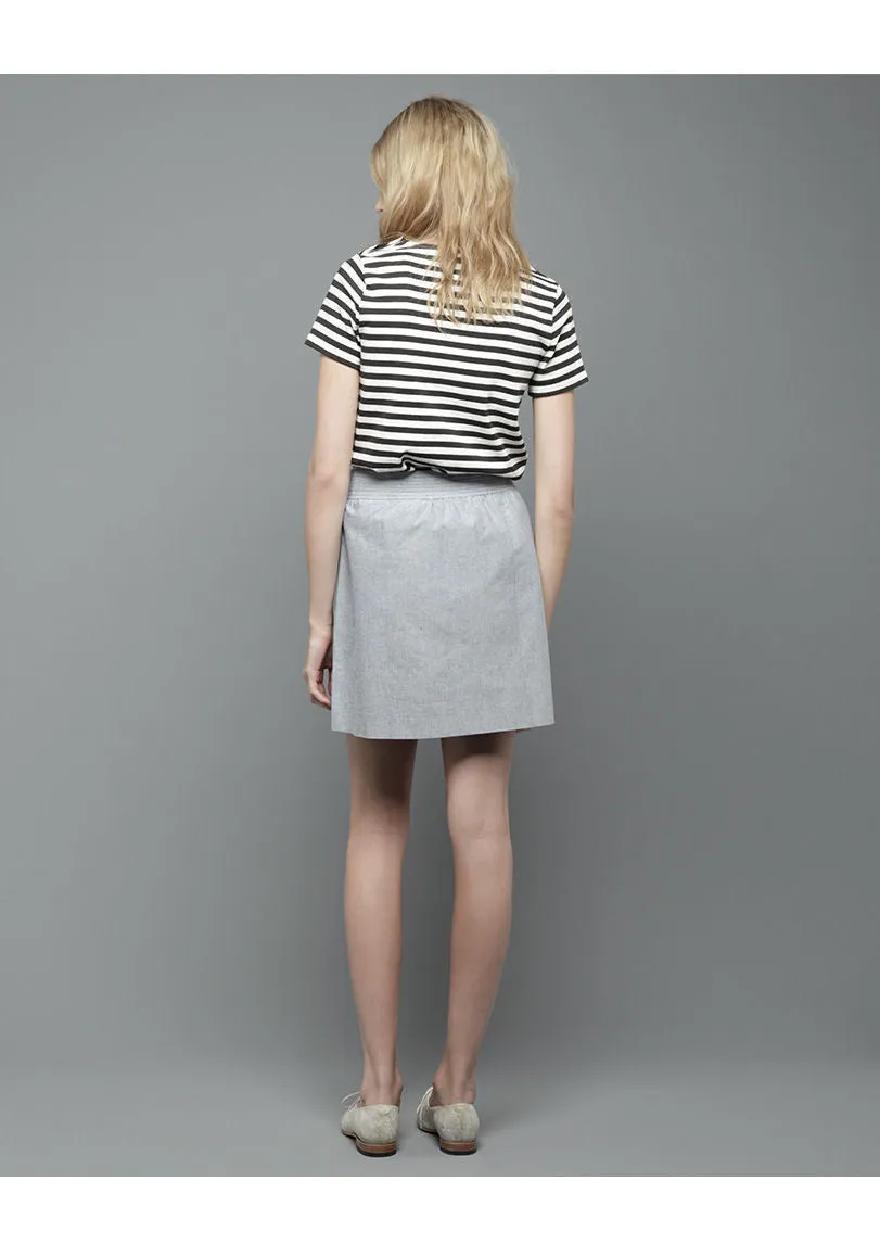 A-line Denim Skirt