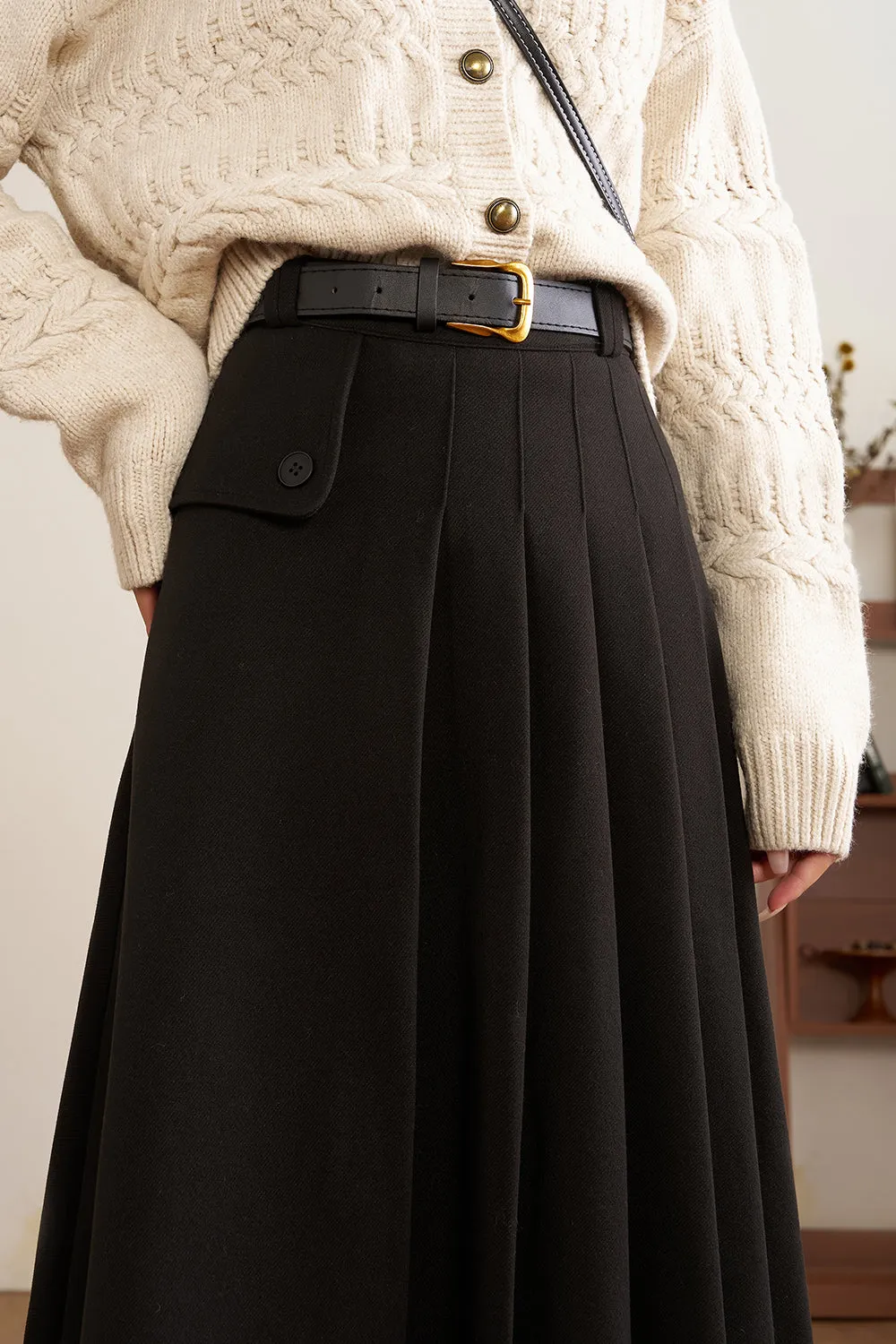 A Line Maxi Skirt for Women