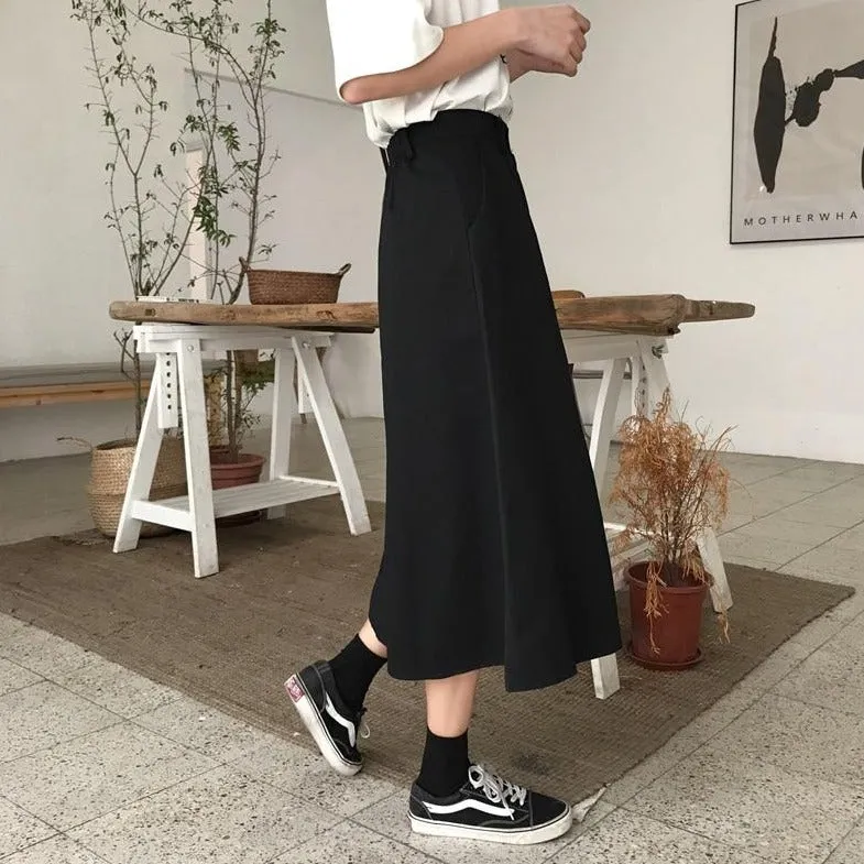 A-Line Midi Skirt