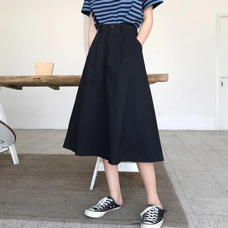 A-Line Midi Skirt