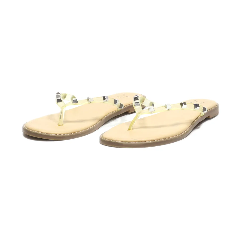 A New Day Flip Flops Rubber Transparent Colour For Women