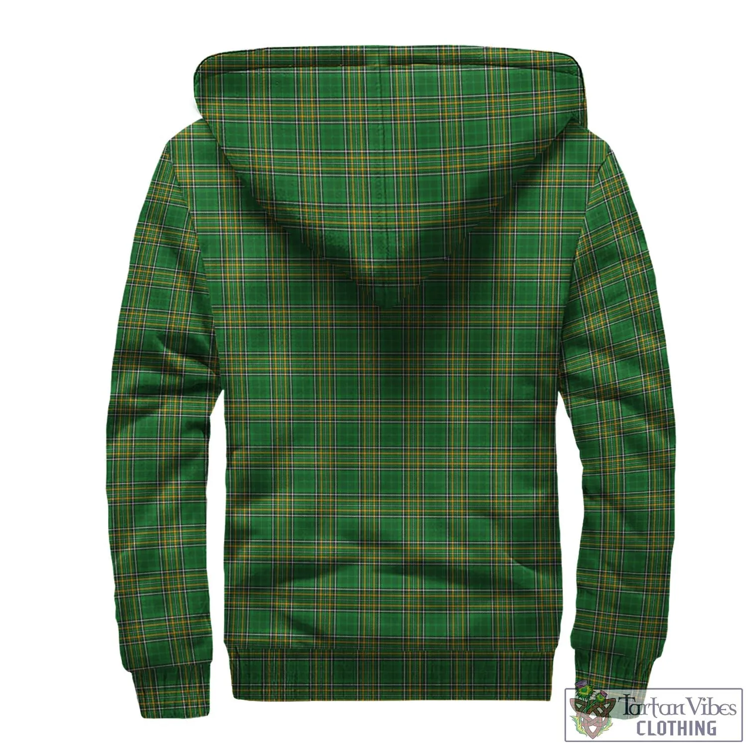 Abbott Irish Clan Tartan Sherpa Hoodie with Coat of Arms