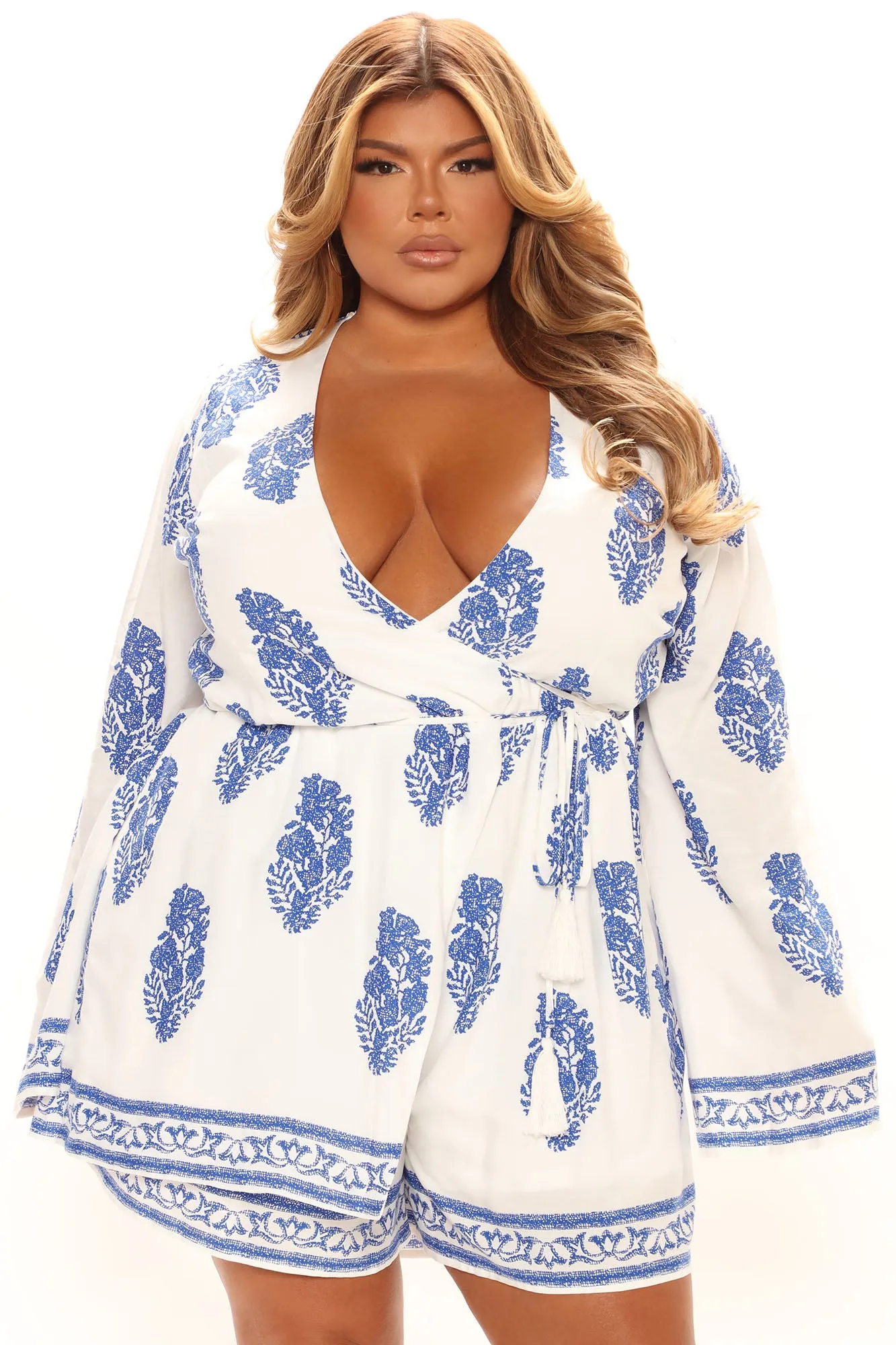 Abby Romper - Royal/combo