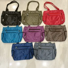 Abc's 8 pocket medium size handbag with sling belt