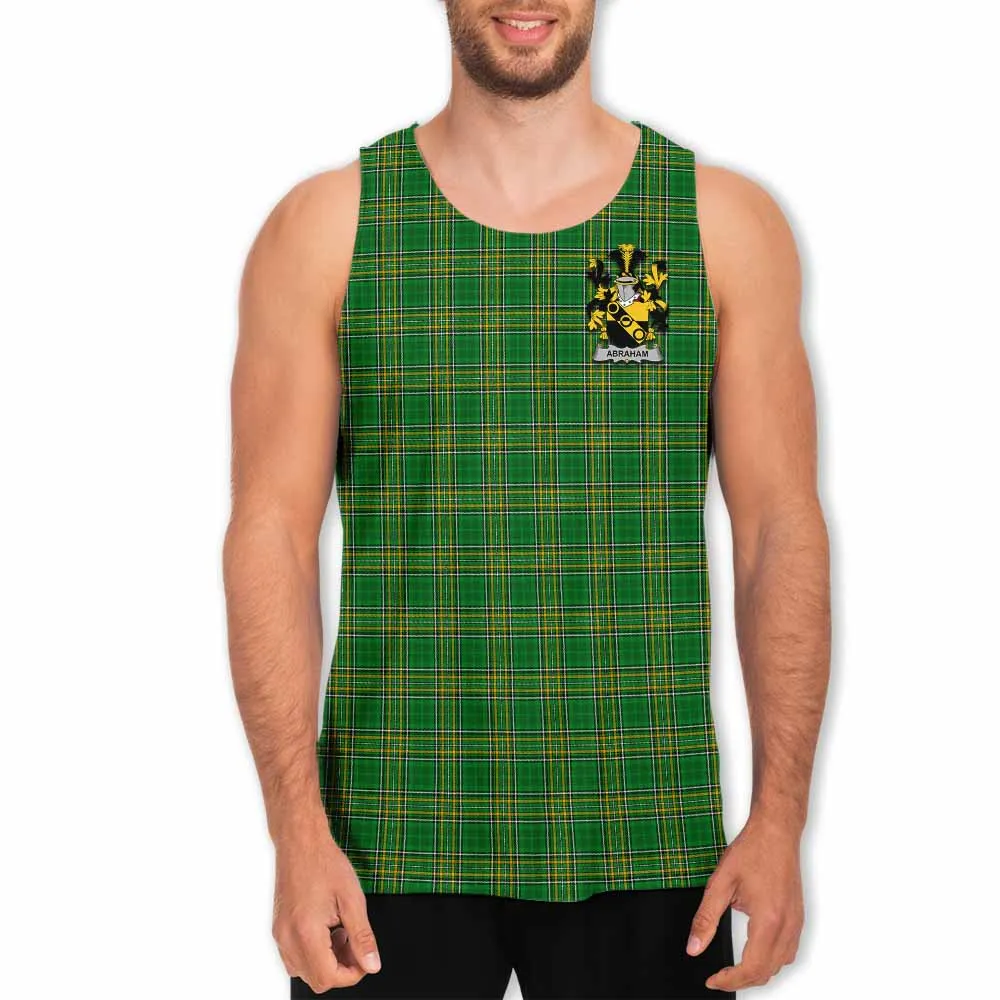 Abraham Irish Clan Tartan Men's Tank Top with Coat of Arms