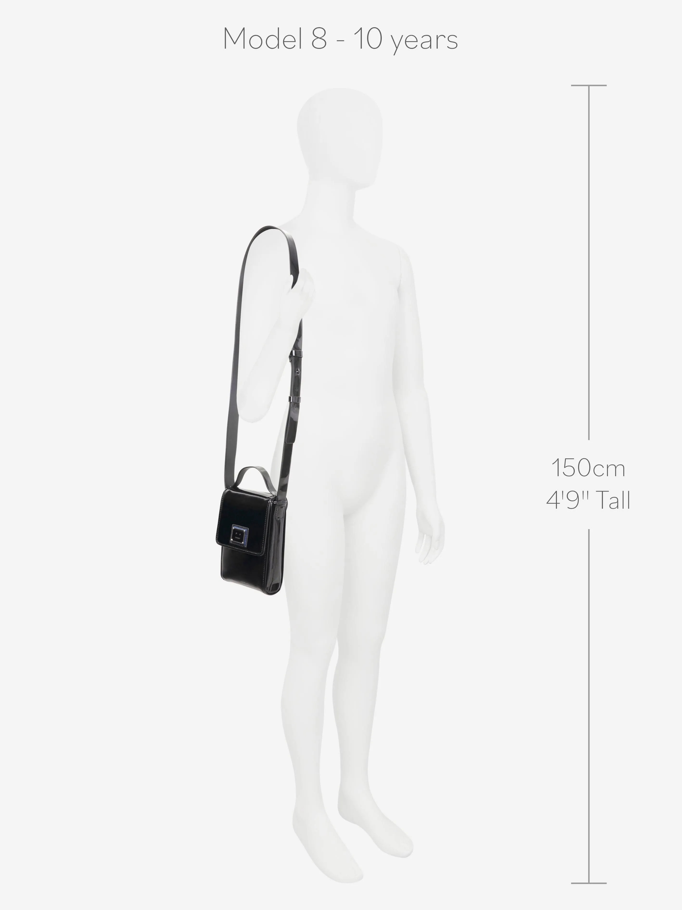 Acne Studios Kids Mini Crossbody Face Bag in Black