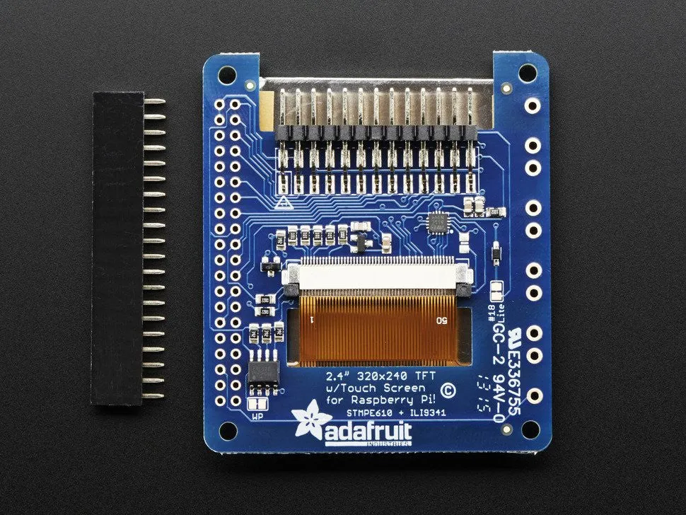 Adafruit PiTFT 2.4" HAT Mini Kit - 320x240 TFT Touchscreen