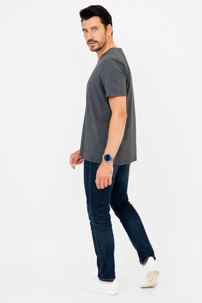 Adam Short Sleeve Shirt, Graphite, Bamboo