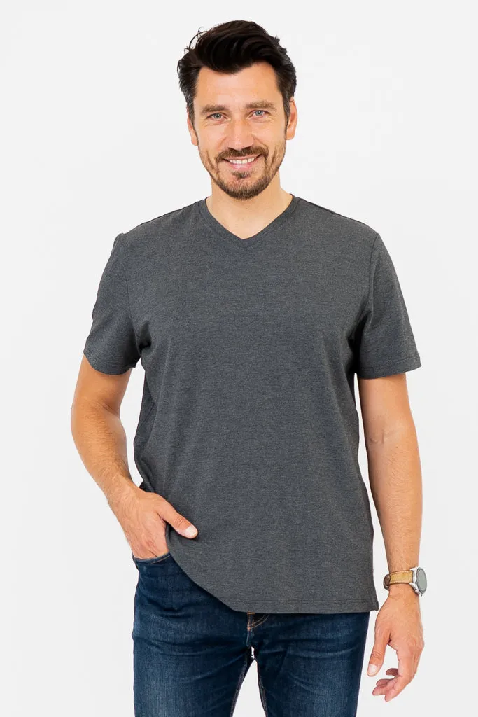 Adam Short Sleeve Shirt, Graphite, Bamboo