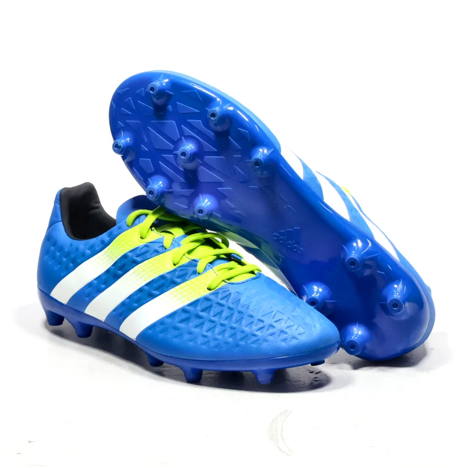 Adidas Ace Fg/Ag Sport Shoes Fabric Blue Colour For Men