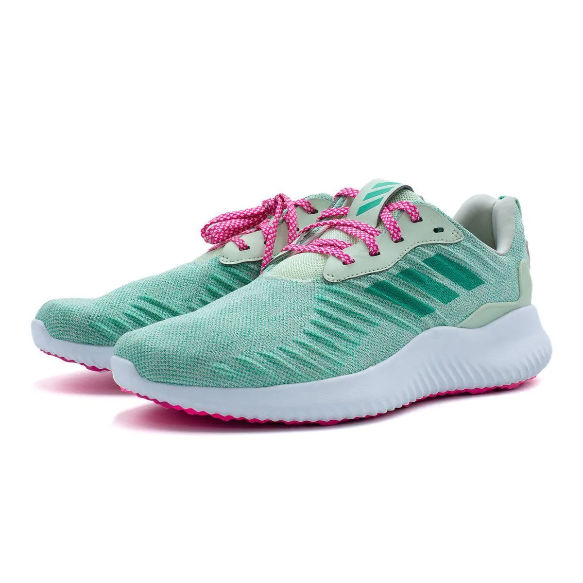 Adidas Alphabounce Rc Xj Gymnastics Sport Shoes Fabric Green Colour For Women