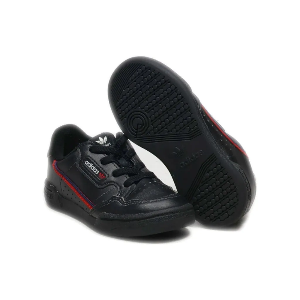 Adidas Continental 80 Sport Shoes Leather Black Colour For Kids