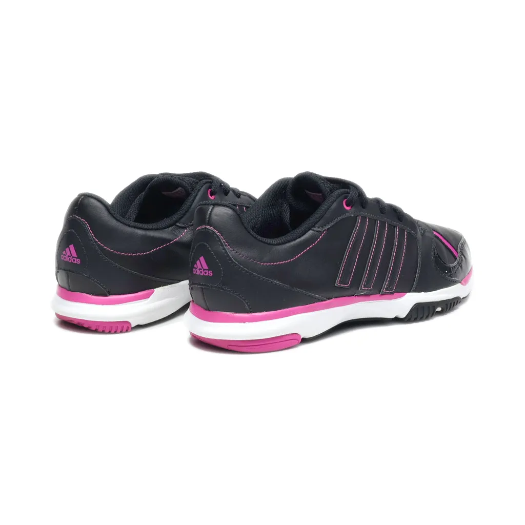 Adidas Core50 Sport Shoes Leather Black Colour For Women