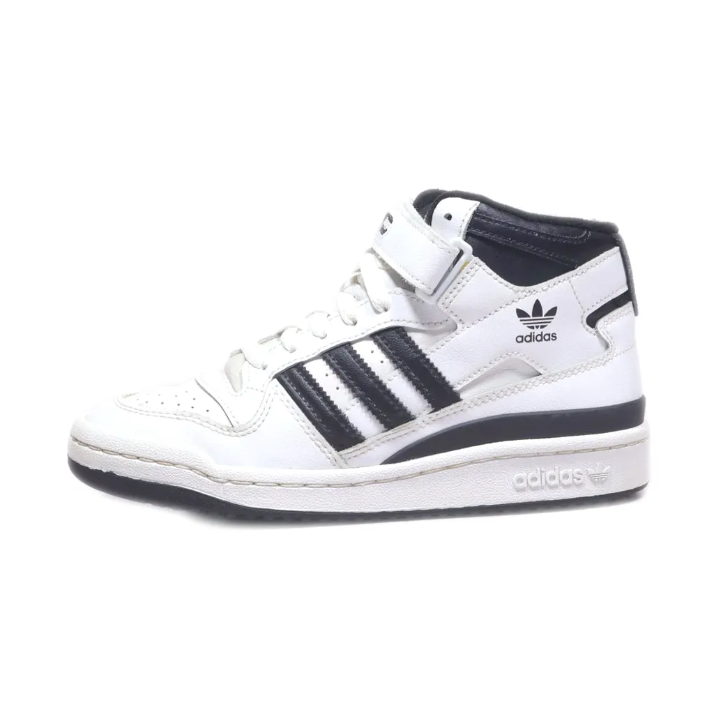 Adidas Forum Mid High-Top Sneakers Leather White Colour For Women