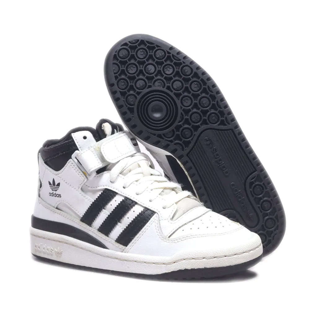 Adidas Forum Mid High-Top Sneakers Leather White Colour For Women