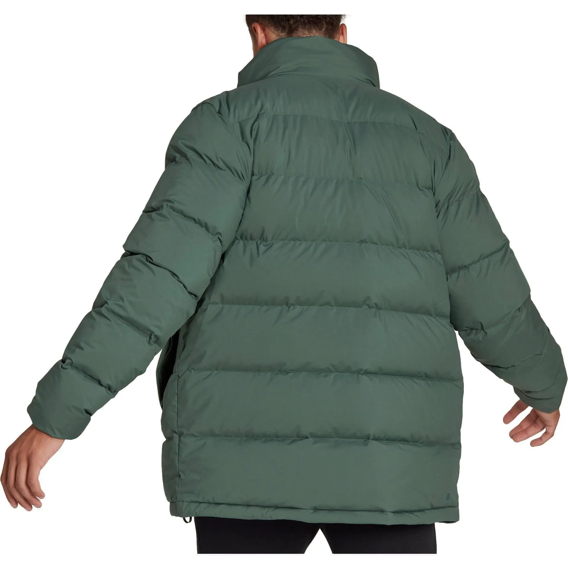 adidas Helionic Mid-Length Mens Down Jacket - Green