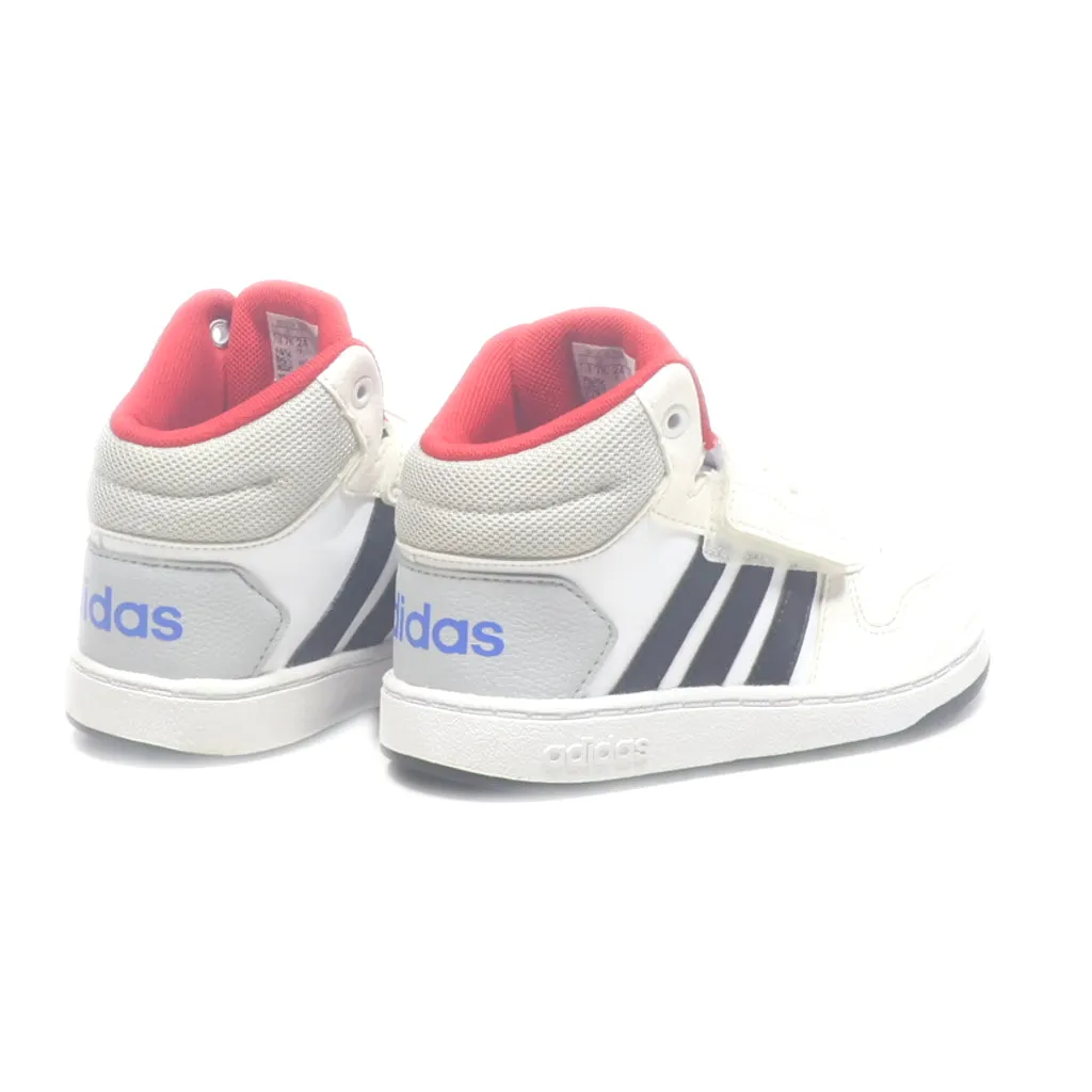 Adidas Hoops Mid 2.0 Sneakers Leather White Colour For Kids