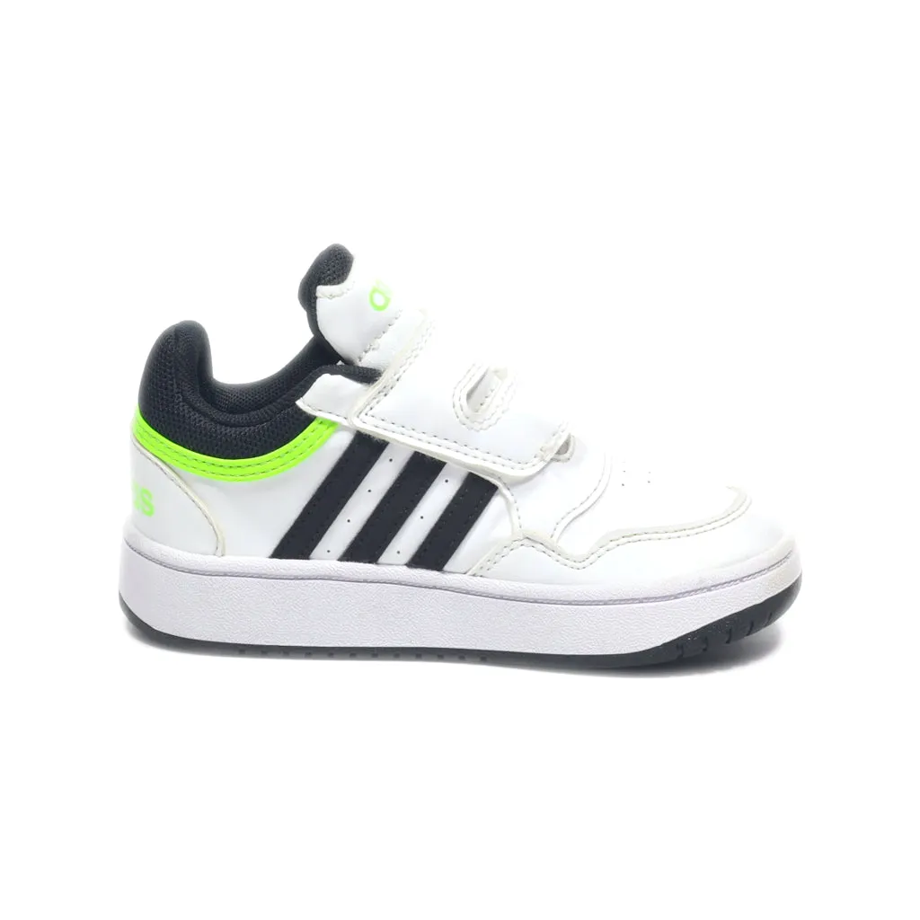 Adidas Hoops Sneakers Leather White Colour For Kids