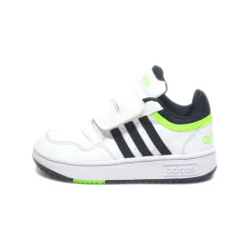 Adidas Hoops Sneakers Leather White Colour For Kids