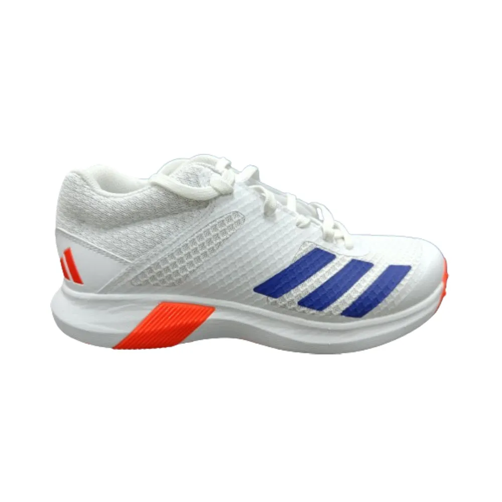 Adidas Men's Adipower Vectorid 20 Cricket Shoe (White/Lucid Blue/Solar Red)