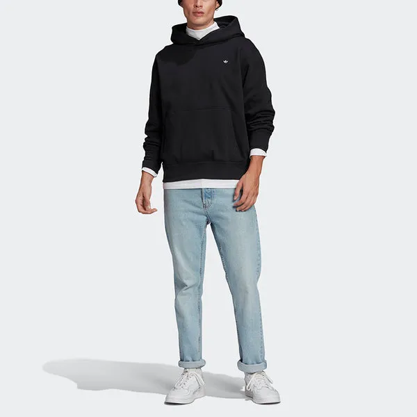 adidas originals Premium Hoody Athleisure Hooded Jumper For Men Black, black