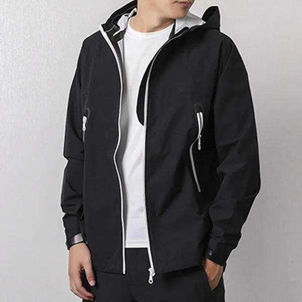 adidas originals windbreaker Hooded Jacket Black