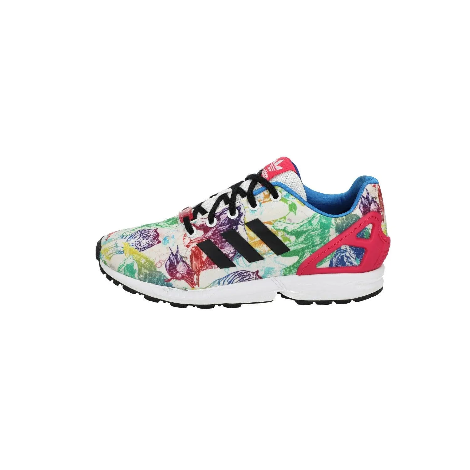 Adidas Originals Zx Flux Animals Low-Top Sneakers Fabric Multicolour Colour For Women