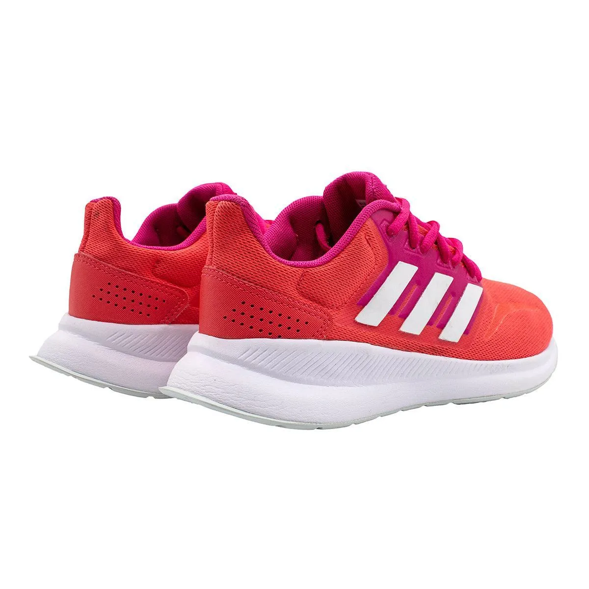 Adidas Runfalcon Running Sport Shoes Fabric Orange Colour For Kids