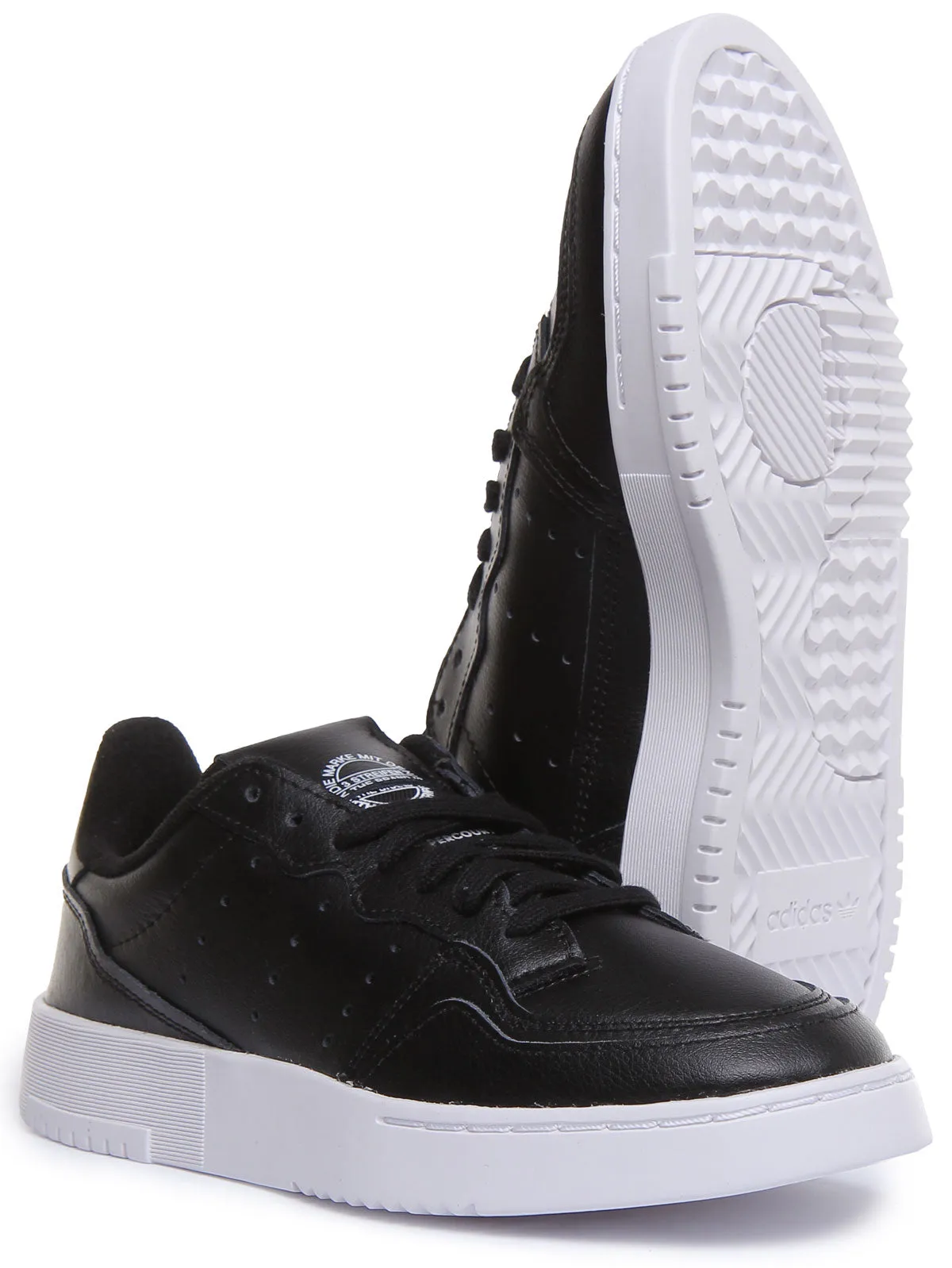 Adidas Supercourt J In Black White For Juniors