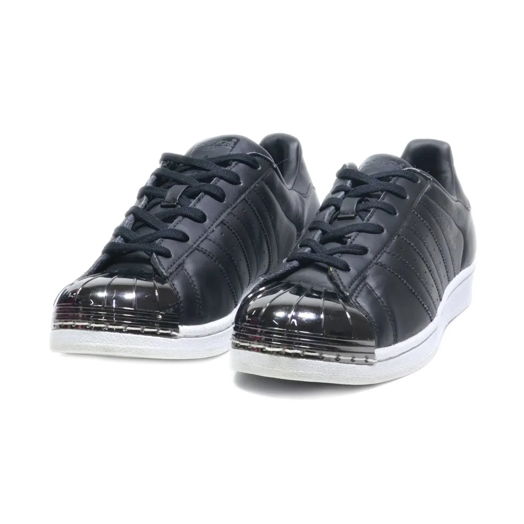 Adidas Superstar Low-Top Sneakers Leather Black Colour For Women